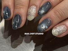 ネイルドットスタジオ 堺筋本町(NAIL DOT STUDIO)/クリスマスリースネイル