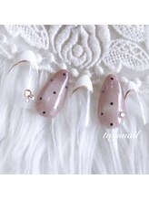 たゆ ネイル(たゆnail)/フレンチドットマグネットネイル
