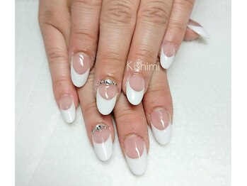 ネイル キシミー(Nail-Kishimi)/ホワイトフレンチスカルプ