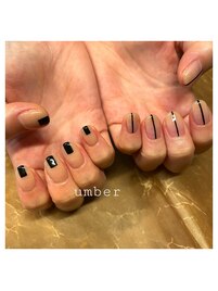 個性的シンプルネイル☆