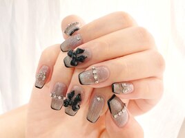 black×ワンホンネイル★