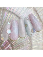 ベル 古川店(Belle)/夏デザイン淡い水面アート♪