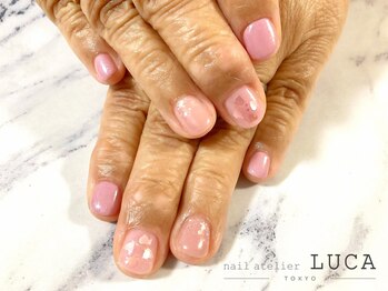 ネイルアトリエルカ(nail atelier LUCA)/R-90 大人可愛いハートネイル