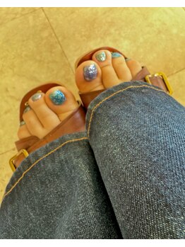 ネイルサロン シェリ(NAIL SALON Cheri)/enoi新作グリッターフット!