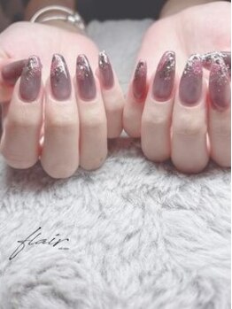 フレア(flair)の写真/何色選んでもOKなワンカラー、ラメグラからトレンドデザインまで豊富にご用意◎圧倒的な仕上がり力♪