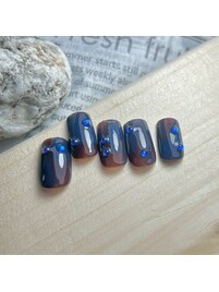 ニュアンスネイル/ネイビー