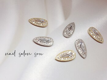 ネイルサロン ソウ 心斎橋店(Nail Salon Sou)/きらきらティアドロップ♪