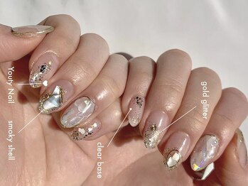 ユーティーネイル(Youty Nail)/初夏の宝石ニュアンス