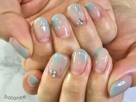 涼しげブルー×ニュアンス
