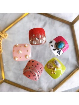 ルピナス(Lupinus)/選べる親指アート