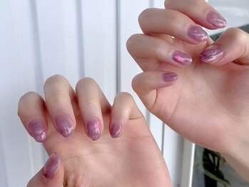 ジュノネイル(juno nail)/くすみピンクニュアンス