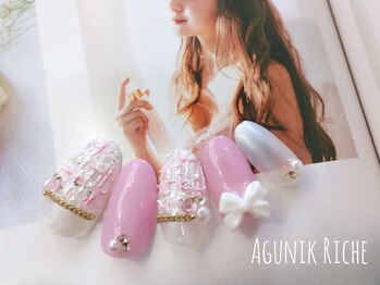 アグニークリッシェ(Agunik Riche)/【ツイードネイル】