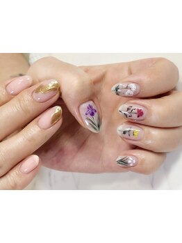 手描きアートが得意なサロン