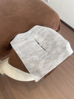整体院 福喜(FUKKI)/フェイスペーパーの交換