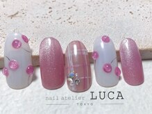 ネイルアトリエルカ(nail atelier LUCA)/O-11さくらんぼ×チェックネイル