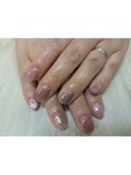 ネイルサロン エーナイン 札幌月寒店/シンプルマグネットネイル