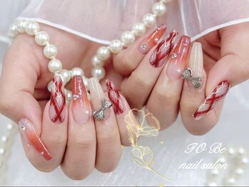 ネイルサロン トゥービー 御徒町上野(To Be)の写真/チップの長さ出し+パーツ無制限付け放題¥16980♪韓国パーツも豐富☆写真や画像の持ち込みOK*駅徒歩30秒♪