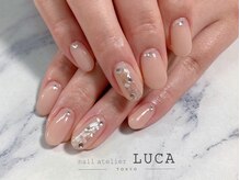 ネイルアトリエルカ(nail atelier LUCA)/W-419 大人上品シェルネイル