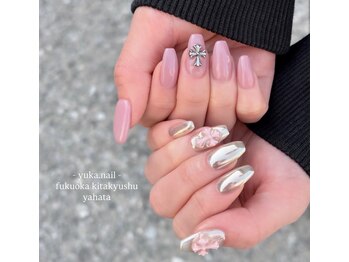 ユカネイル(yuka.nail)/春◆クロス/クロムnail.