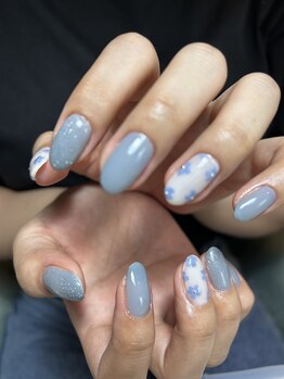 テソロネイル(TESORO nail)/花柄ネイル