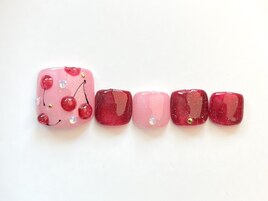 さくらんぼネイル