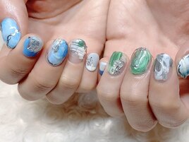 ブルー×グリーン×ニュアンス