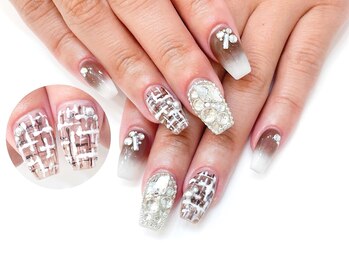 ネイルコレクション ピンク(Nail Collection Pink)/スカルプ付け放題★ツイード