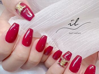 イル 神戸店/ワンカラー×メタルパーツ