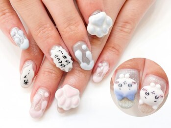 ネイルコレクション ピンク(Nail Collection Pink)/ちいかわ＆ハチワレ☆3Dキャラ