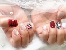 ジョアネイル(JOA Nail)/タータンチェック/バレンタイン