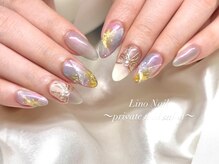 リノネイル(Lino Nail)/夏ニュアンス/高松栗林/リボン