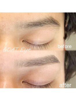 ゴートアイ(GOAT Eye)の写真/【メンズ眉】口コミで好評の丁寧な説明と似合わせデザインで初めての方におすすめの眉毛とまつげの専門店♪