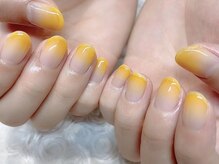 エムスラッシュアヴェダ 自由が丘(M.SLASH AVEDA)/ちゅるんオレンジグラデーション