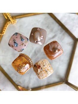 ルピナス(Lupinus)/選べる親指アート