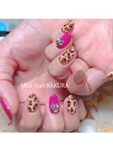 ミニ ネイル サクラ(Mini Nail SAKURA)/ヒョウ柄ネイル
