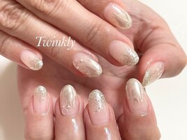 シンプルアートのシーズンネイル