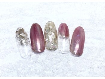 ローズクォーツ(Rose Quartz)/ニュアンスネイル ¥8,000