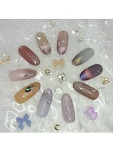 ツキネイル(TSUKI nail)/ワンカラーマグネットグラデ