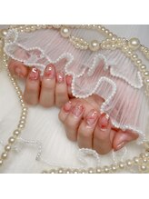 アイカ(Aika)/ニュアンス大理石風ネイル