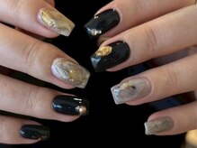 クルネ(QULNE)/ネイビーグレーネイル