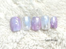 ジェンマーレ たまプラーザ店(Gemmare)/うるつやピンク系ミラーネイル