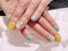 キープ ネイルサロン(KEEP)/春ネイル～グリーン～