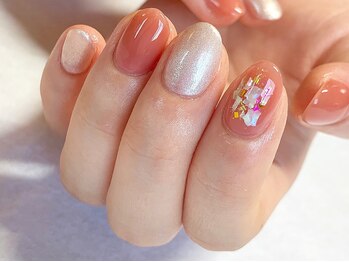 サロンドフォーエイチ(salon de 4H)/シェルネイルの可愛さ♪