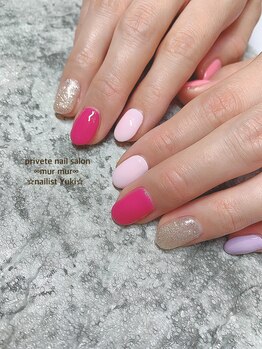 プライベート ネイルサロン マーマ(murmur)/ピンクネイル