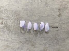 塗りかけネイル