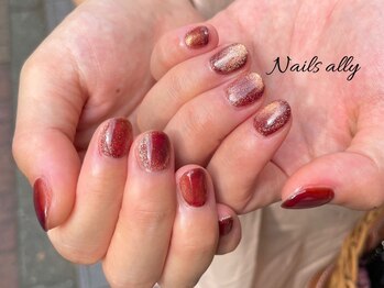 ネイルズアリー 立川店(Nails ally)/ステンドグラス×クリアベース