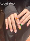 カラフルフレンチネイル