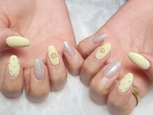 ネイルルームスリー(nailloomno.3)/春トレンドバターイエローネイル