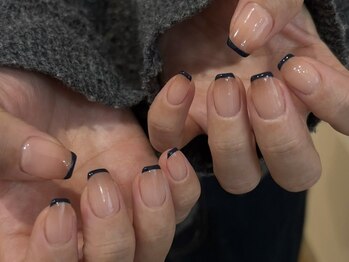 ラクエ(Laque)/カラグラ ネイビー フレンチ