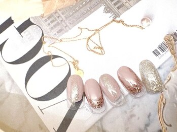 フルールソンネイル(fleur son nail)/9月定額シンプルアート